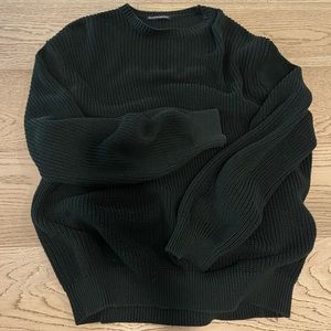 Brandy Melville Forest Green Oversized Knit Sweater